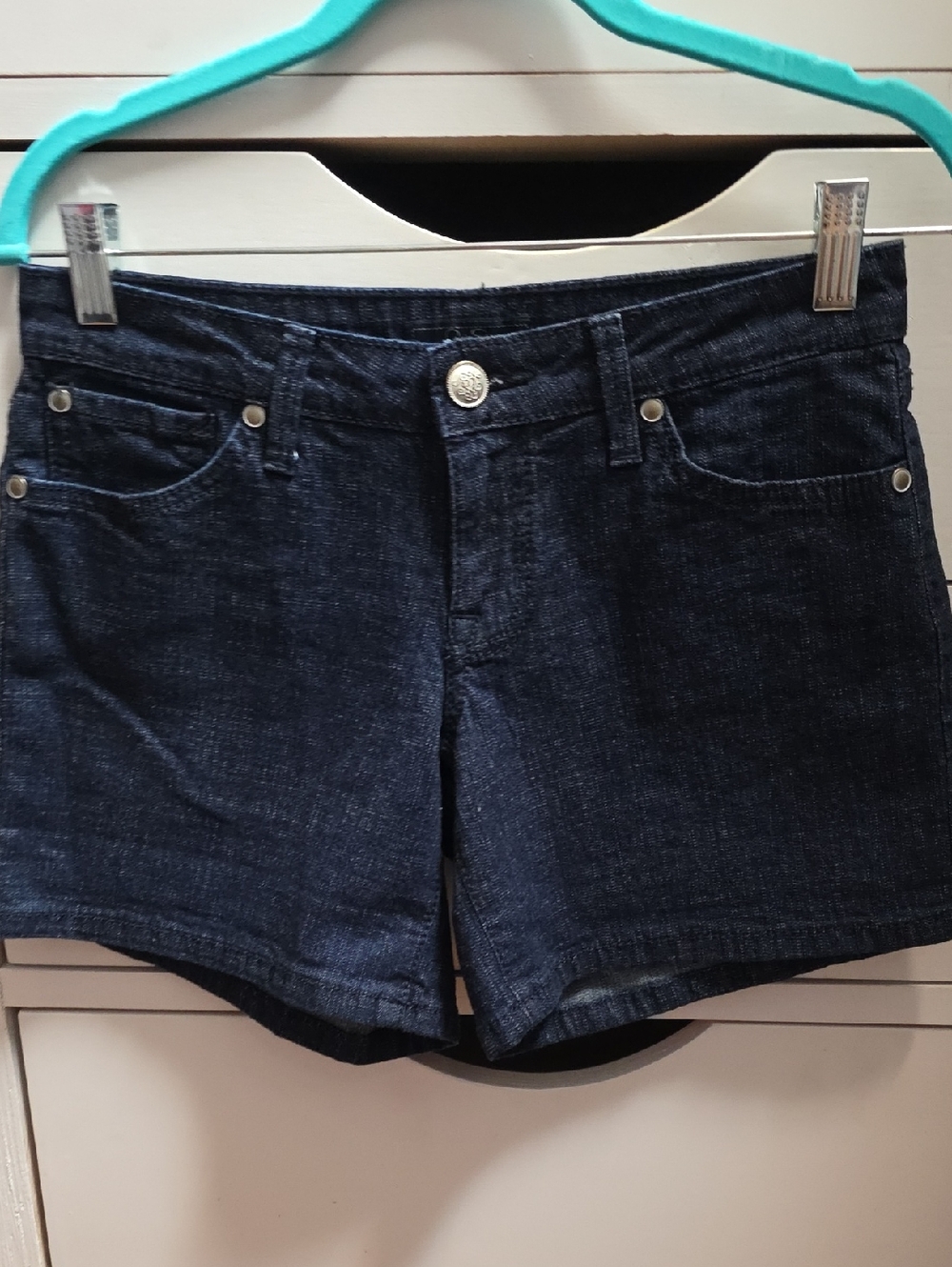 Jessica Simpson Dark Blue Denim Jean Shorts - Size 27